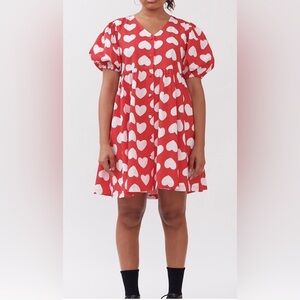 Lazy Oaf Red Heart Mini Dress
